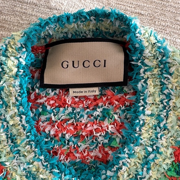 Gucci Red and Green Patterned Cardigan - Picture 4 of 4